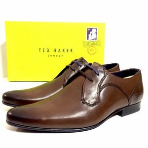 Ted Baker London Men's Brown Plain Toe Derby Shoes
